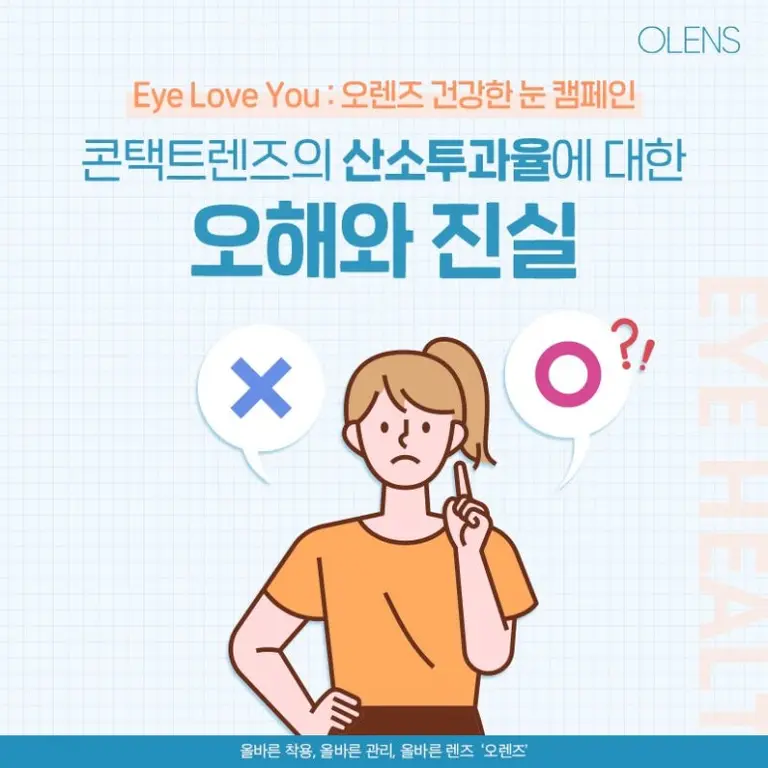 콘택트렌즈의 산소투과율에 대한 오해와 진실